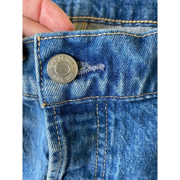 Gap Jeans Womens Size 18 Distressed Denim Cheeky Straight Casual Pants Normcore - Picture 13 of 14